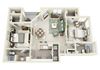 Elm 2 Bedroom 2 Bath Floor Plan 2 bedroom apartments for rent valley ranch Irving TX